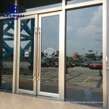 Custom Commercial Stainless Steel Frame Glass Gate Door